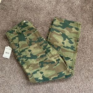 Free People High Waisted Camo Pants
